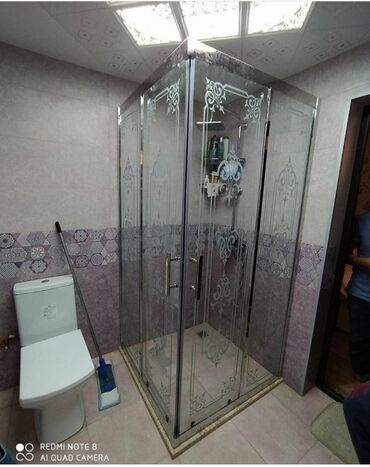 Duş kabinaları, arakəsmələr: Yeni Üstü açıq kabina, Düzbucaqlı, Ödənişli çatdırılma — 24