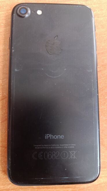 чехол на х: IPhone 7, Колдонулган, 128 ГБ, Кара, Коргоочу айнек, 99 %