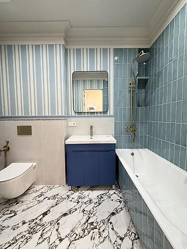 kant flat: 2 комнаты, 48 м², Асанбай мкр Элитка, 2 этаж, Дизайнерский ремонт — 8