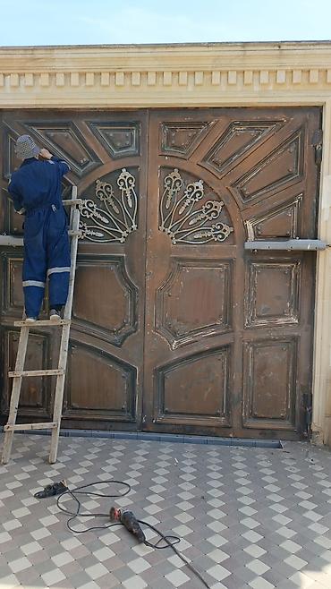 evlere temizlik: Xidmət: Dəmir qapı və darvazaların bərpası, zımparalanması və peşəkar — 1