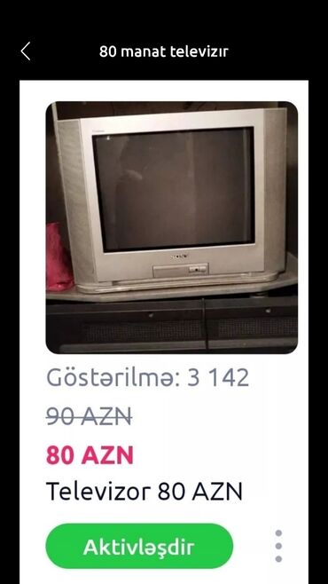 tv alan: 40 AZN televizor