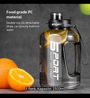 vapur 25000: Ela Termos Fitnes Sport İş Kamp Gezilere Denize 2500 ml — 4