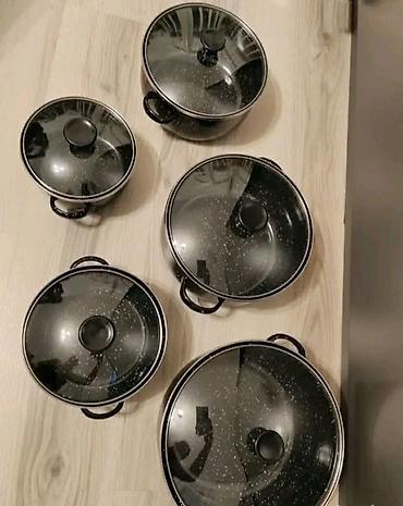 cubix mini tupperware: Elegantni SERPI crni emajl set – 5 delova ✨ Kuvanje sa stilom! — 2