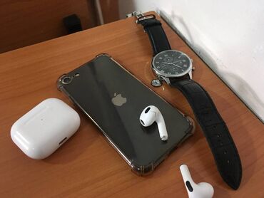 apple watch series 1: IPhone SE 2022, Новый, 64 ГБ, Черный, Зарядное устройство, Защитное стекло, Чехол, 78 %