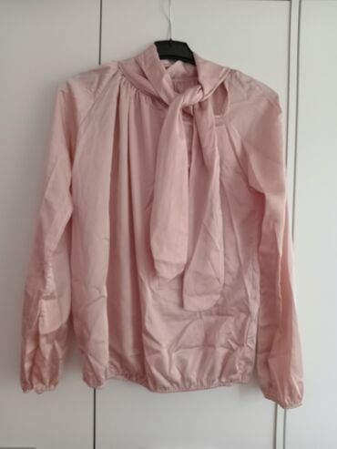 Shirts, blouses and tunics: L (EU 40), XL (EU 42), Satin, color - Pink