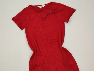 sukienka w kolorze fuksji: Sukienka, H&M, 10 lat, 134-140 cm, stan - Idealny