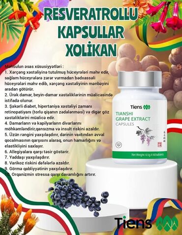 selenium sulfide 2.5 shampoo iran: Məhsul: Tiens Tianshi Grape Extract – Resveratrollu kapsullar
