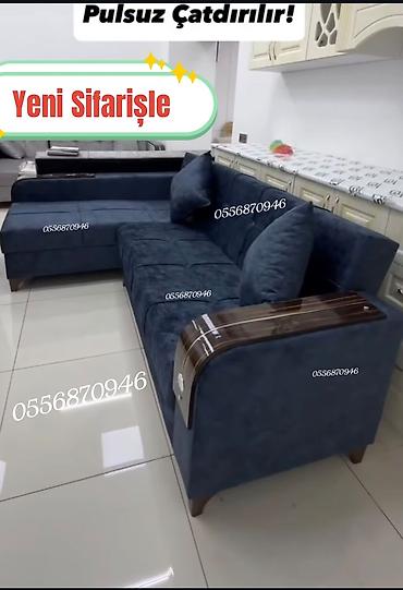 Divanlar: Künc divan, Yeni, Açılan, Bazalı, Vеlur parça, Pulsuz çatdırılma — 3