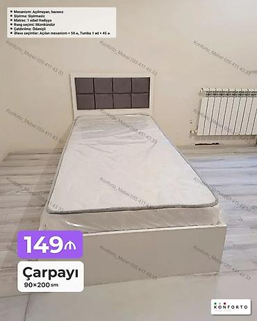 Ev və bağ: Məhsul: Çarpayı Ölçü: 90×200 sm Qiymət: 149₼ Təsvir: - Mexanizm — 1