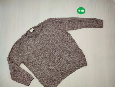 Bluzki: Sweter, 2XL (EU 44), wzór - Jednolity kolor, kolor - Brązowy