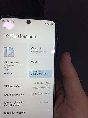 irsad xiaomi note 8 pro: Redmi Note 9 Pro, 64 GB, rəng - Mavi, Barmaq izi — 2