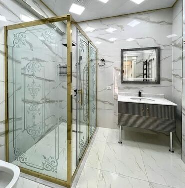 Duş kabinaları, arakəsmələr: Yeni Üstü açıq kabina, Künc üçün, Ödənişli çatdırılma — 5