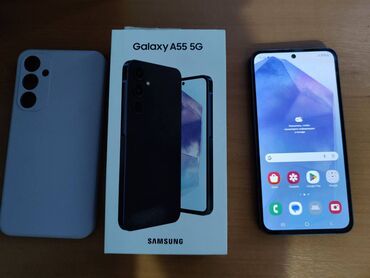 пассивное сетевое оборудование tp link: Samsung Galaxy A55, Новый, 256 ГБ, цвет - Синий, 2 SIM, eSIM