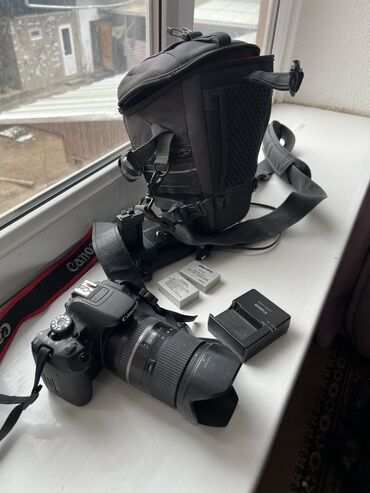 Фотоаппараты: Ассаламу алайкум продам свой аппарат canon 700 d с объективом 16 300