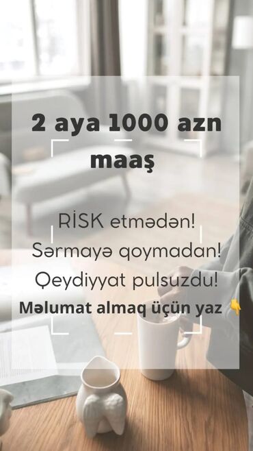 вакансии свободный график: Salam👋🏻Onlayn (evdən) çalışa biləcək xanımlar axtarılır. Satış işi