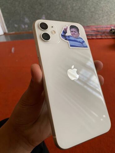 айфон 11 цена кыргызстан: IPhone 11, Б/у, 128 ГБ, Белый, Зарядное устройство, Кабель, 82 %