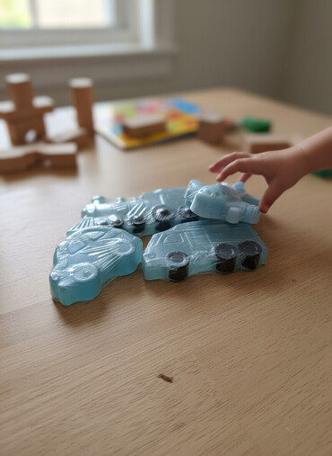 Hədiyyələr: Uşaq mövzulu fiqurlu sabunlar - Rəng: açıq mavi - Formalar: təyyarə — 1