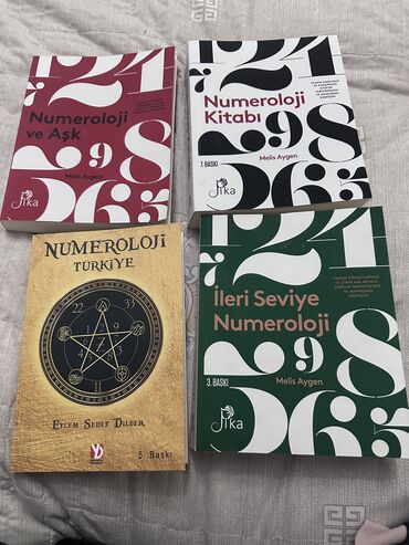 вазы из богемского стекла: Numerologiya kitablari seliqeli islenib qeyd olunmayib karandas izi