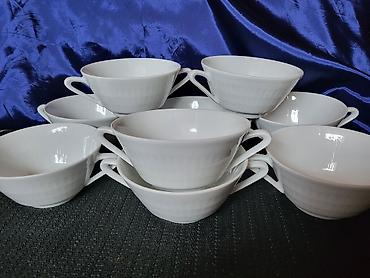 Kuhinjski setovi: Cinije za supe,corbe 9kom.1949 do 1991god.Scherzer,Bavaria. Cinije — 1