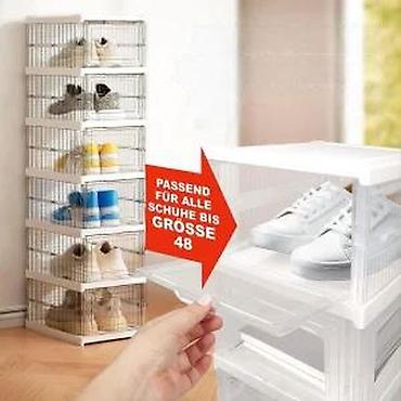 Kutije za odlaganje: Preklopivi organizator za obuću – modularne kutije - Kompaktne — 14