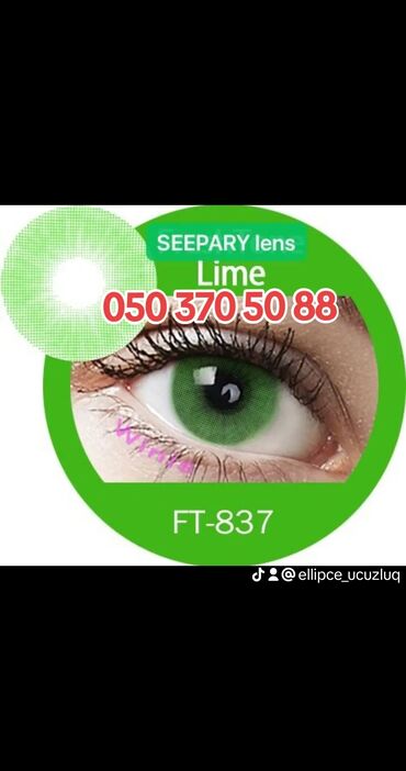 Digər: Lens linza koreya istehsalı olan linza +qab rəngli kosmetik linza — 18