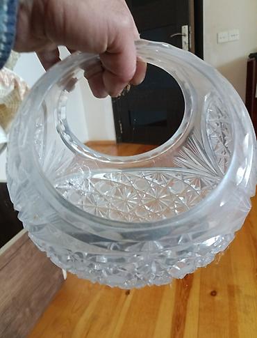 Digər dəstlər və servizlər: Kəsimli şüşə qablar dəsti - Material: qalın, şəffaf kəsimli şüşə - — 2