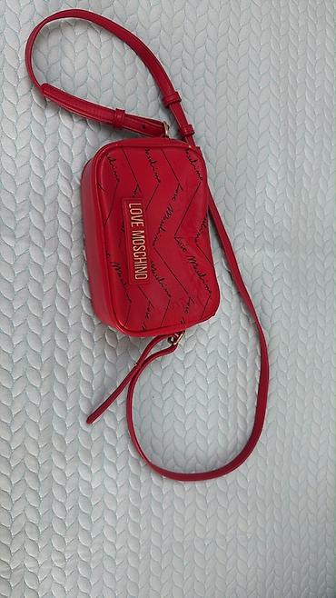 meta eynek: Love Moschino çiyin çantası - Rəng: parlaq qırmızı - Material: dəri — 1