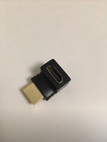 tv kabel: İstiqaməti dəyişən bucaqlı 90° HDMI (4K) erkək-dişi adapter. HD mufta — 4