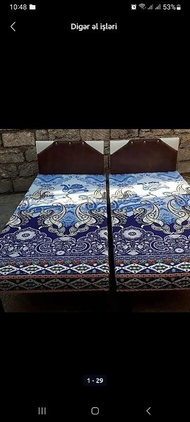 Bağ və bostan üçün digər məhsullar: Təzə çarpayılar. 1 nəfərlik çarpayılar 60manat. 2 nəfərlik taxt — 11