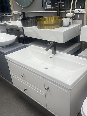 silver kitchen: Тумба с раковиной для ванной - Комплект: напольная тумба под раковину — 2