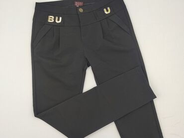spodnie dresowe new yorker damskie: Material trousers for women, size 2XL (EU 44)