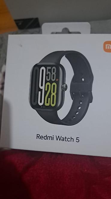 apple watch ultra 1: Xiaomi Redmi Watch 5 – Obsidian Black (BHR9389GL) - 1.75" AMOLED — 6