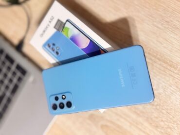 sumqayit soyuducu: Samsung Galaxy A52, 128 GB, rəng - Göy, Sensor, Barmaq izi, Face ID