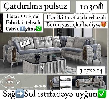 ikinci əl künc divan: Künc divan, Yeni, Açılan, Bazalı, Nabuk, Rayonlara çatdırılma — 6