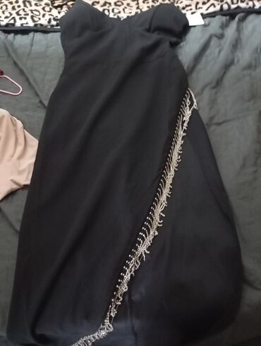 1001 haljina nis: A-Dress M (EU 38), color - Black, Evening, With the straps