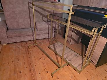 Ofis dəst mebeli: Mebel dəsti – salon/ofis üçün - Resepsion masası: Qara rəngdə parlaq — 12