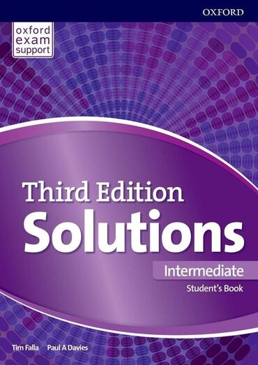 зелёный книга: 📚Учебник Solution Intermediate level ❗️2 книги Students Book и