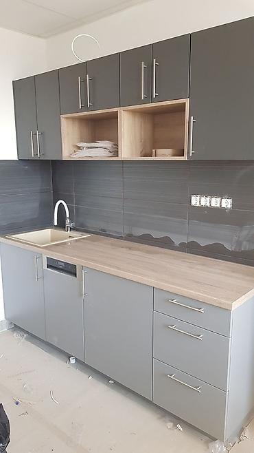 Sifarişlə mətbəx mebeli: Sifarişlə mətbəx dəsti, Özü çəkən petlələr, MDF, Kredit yoxdur — 14