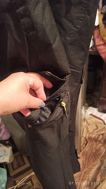 Спортивные штаны: Штаны, С карманами, С надписью, Корея, Болонь, Зима — 14