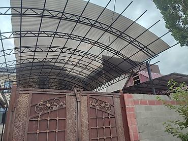 Навесы: Навес, Арочный, Металл, Поликарбонат, Установка — 8