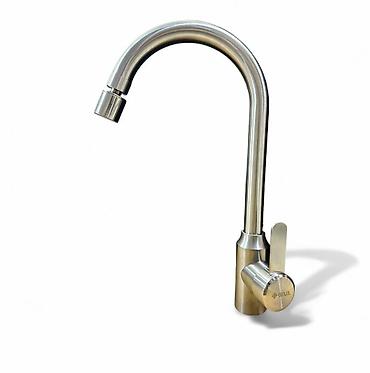 metbex canaq: Mətbəx üçün paslanmayan poladdan lavabo kranı - Material: paslanmayan — 1