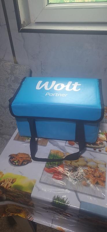 Оборудование для ресторанов, кафе: Wolt Partner izotermal çatdırılma çantası təcili satılır - Rəng: mavi — 2