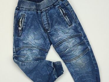 Jeansowe: Spodnie jeansowe, 3-4 lat, 104, stan - Bardzo dobry