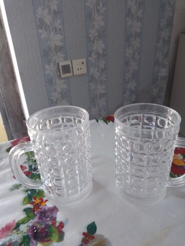 Digər dəstlər və servizlər: Kəsmə naxışlı şüşə-servis dəsti - 6 ədəd uzun qədəh – zərif kəsmə — 18
