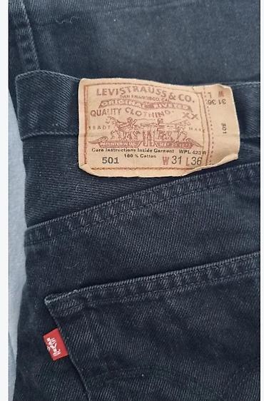 kožna jakna s: Levi’s 501 muške farmerke – washed black/charcoal - Brend: Levi — 2