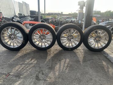 зимняя шина: Колеса в сборе 225 / 50 / R 17, Зима, Б/у, Комплект, Легковые, Литые, отверстий - 5