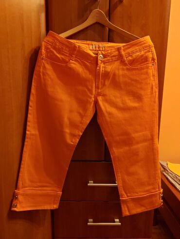 stradivarius srbija pantalone: XL (EU 42), color - Orange, Single-colored