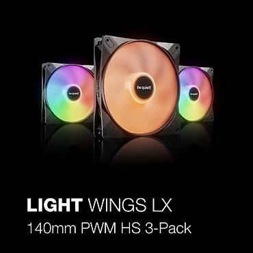 ucuz modemler: Be quiet! Light Wings LX 140mm (BL130) PWM HS 3-Pack – PC korpusu və — 1