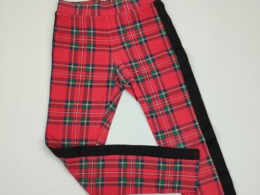 spodnie w kratę dla dziewczynki: Legginsy dziecięce, H&M, 13 lat, 158, stan - Zadowalający