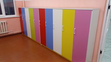 Шкафы для раздевалки: Шкаф для раздевалки, Новый, ЛДСП — 5